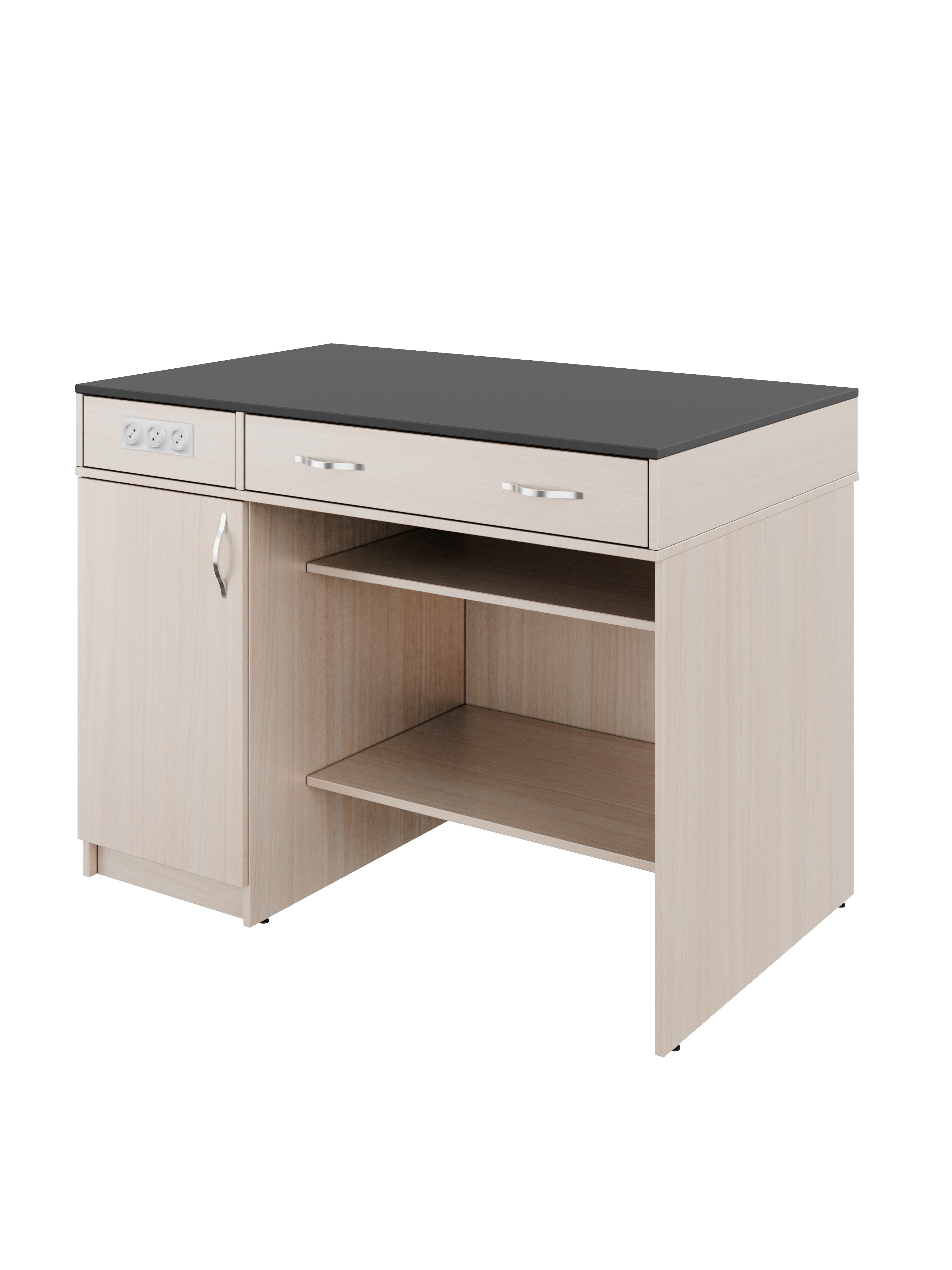 Стіл демонстраційний з РОЗЕТКАМИ і тумбою Classic 1 (7865) ЕНСО ГРУП